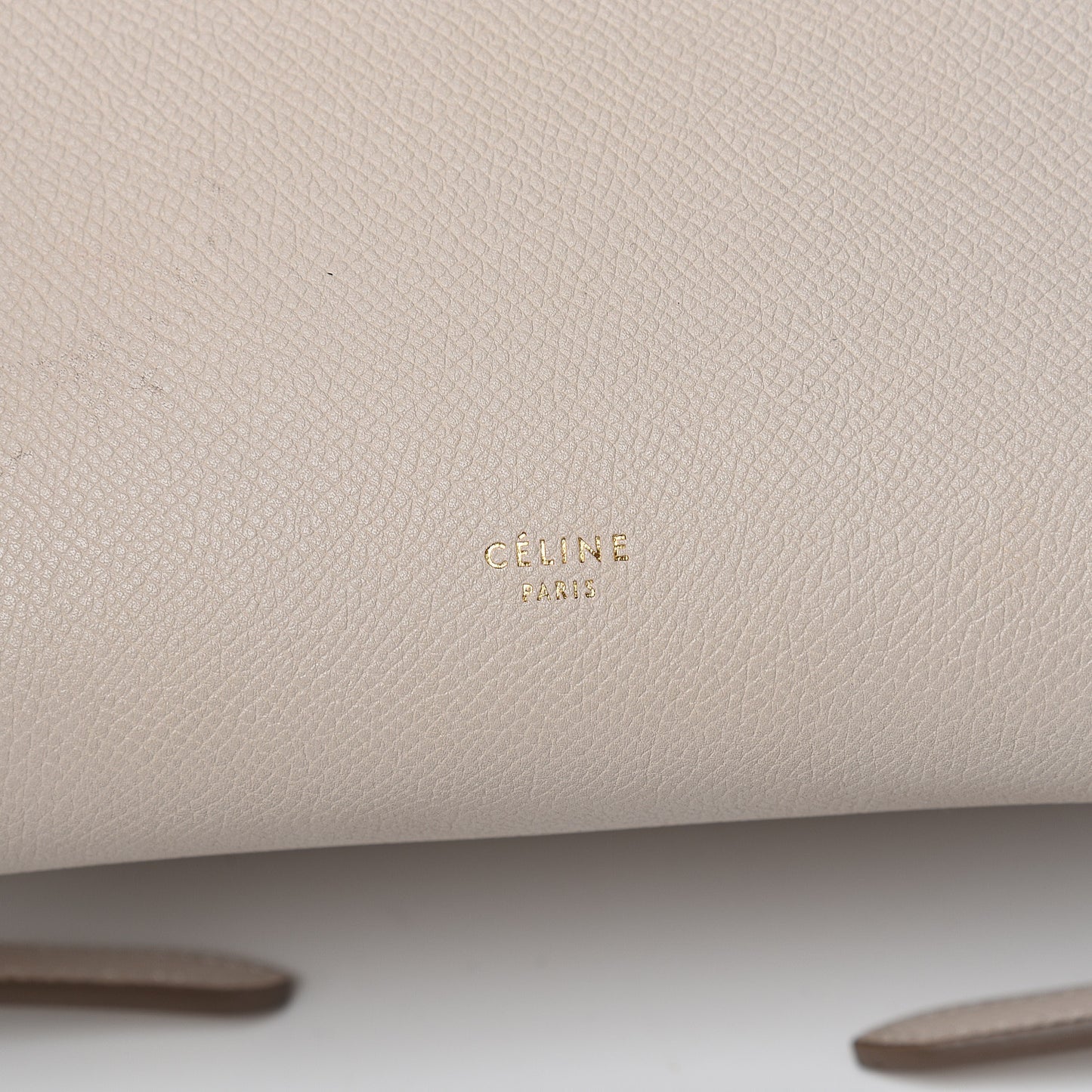 Grained Calfskin Micro Belt Bag Light Taupe