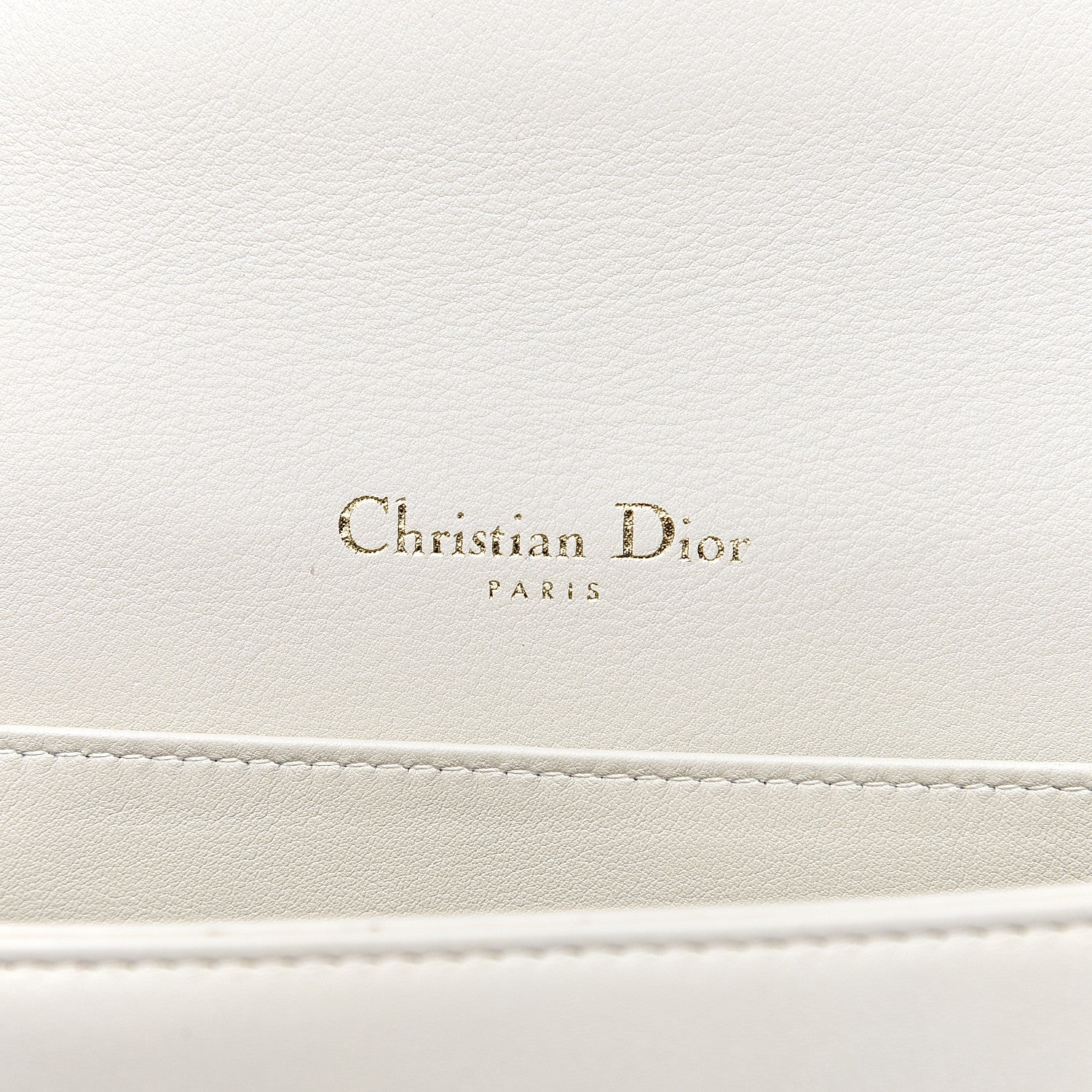 Christian Dior Calfskin Lady Dior Toile De Jouy Clutch Blue White 6 of 11