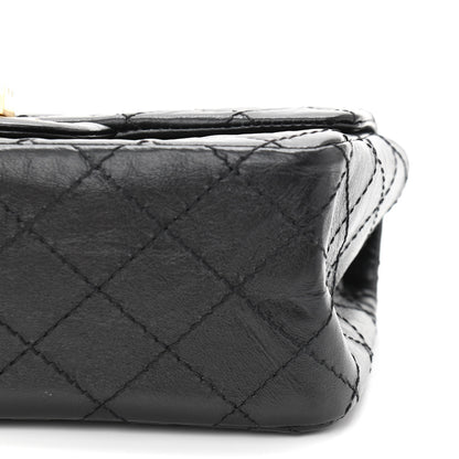 Chanel Aged Calfskin Quilted 2.55 Reissue Mini Flap Black 6 of 11