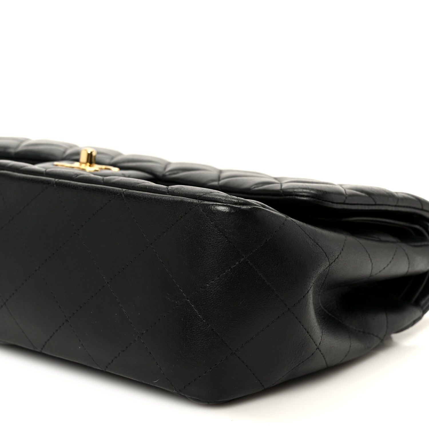 Chanel Lambskin Quilted Jumbo Double Flap Black 11 of 11