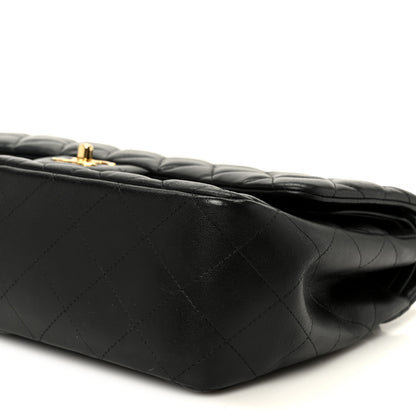 Chanel Lambskin Quilted Jumbo Double Flap Black 11 of 11