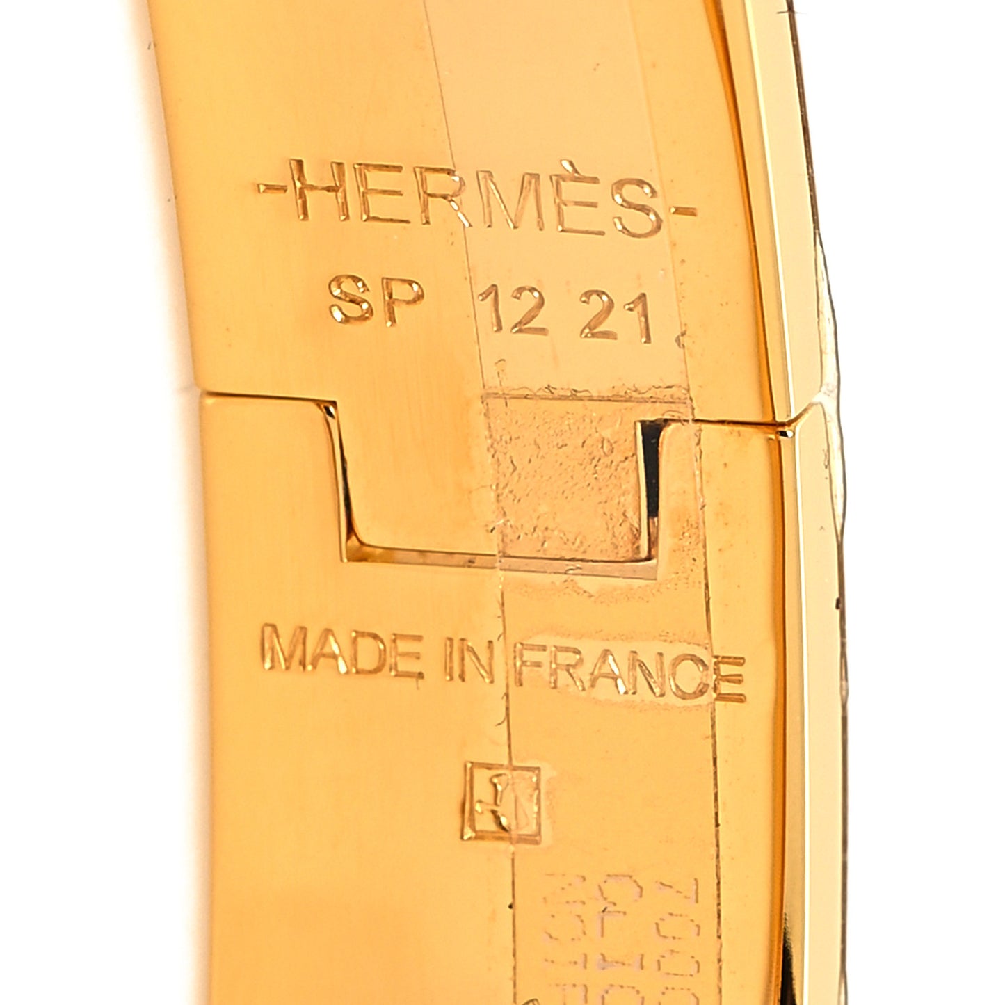 Enamel Narrow Clic Clac H Bracelet PM Black