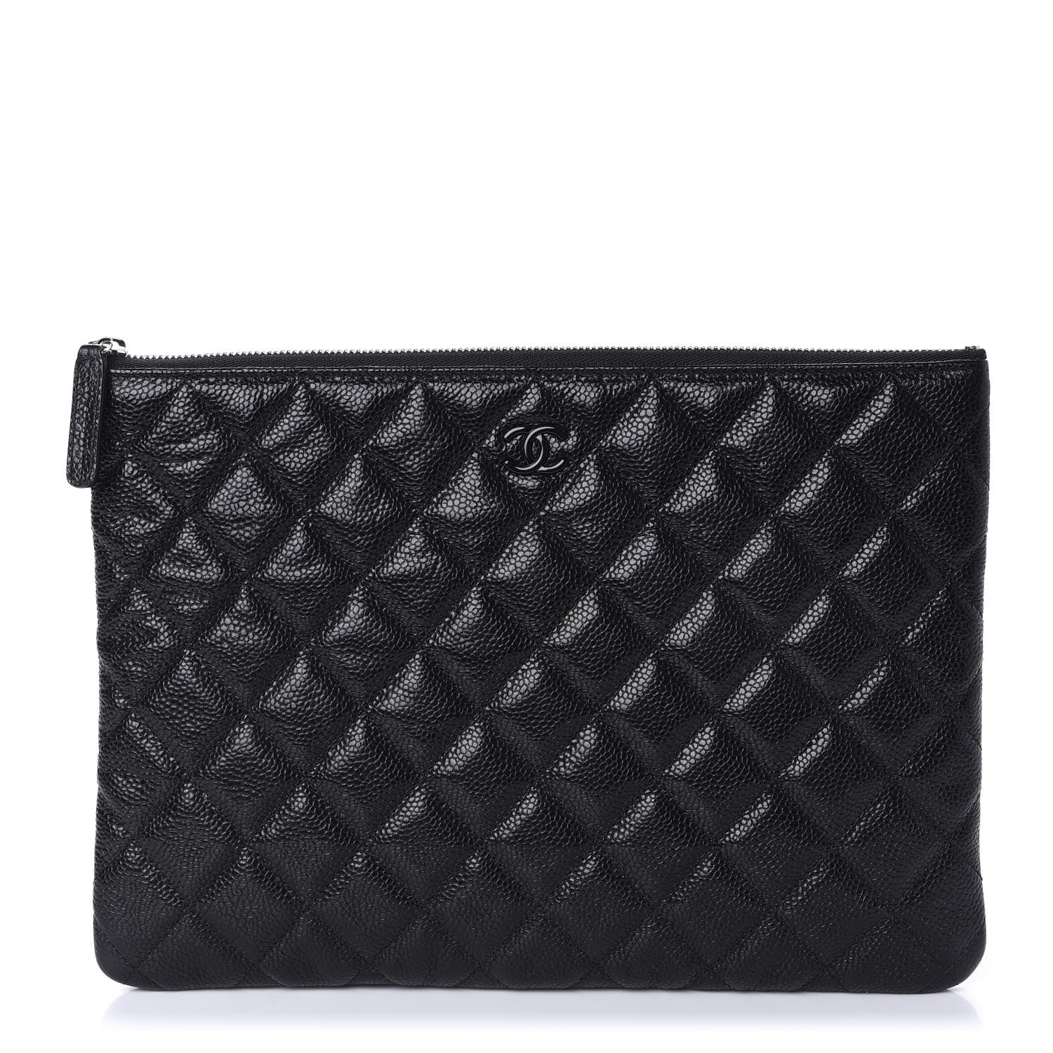 Chanel Caviar Quilted Medium Cosmetic Case Black 1 of 10