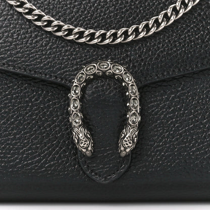 Gucci Calfskin Mini Dionysus Chain Wallet Black 9 of 11
