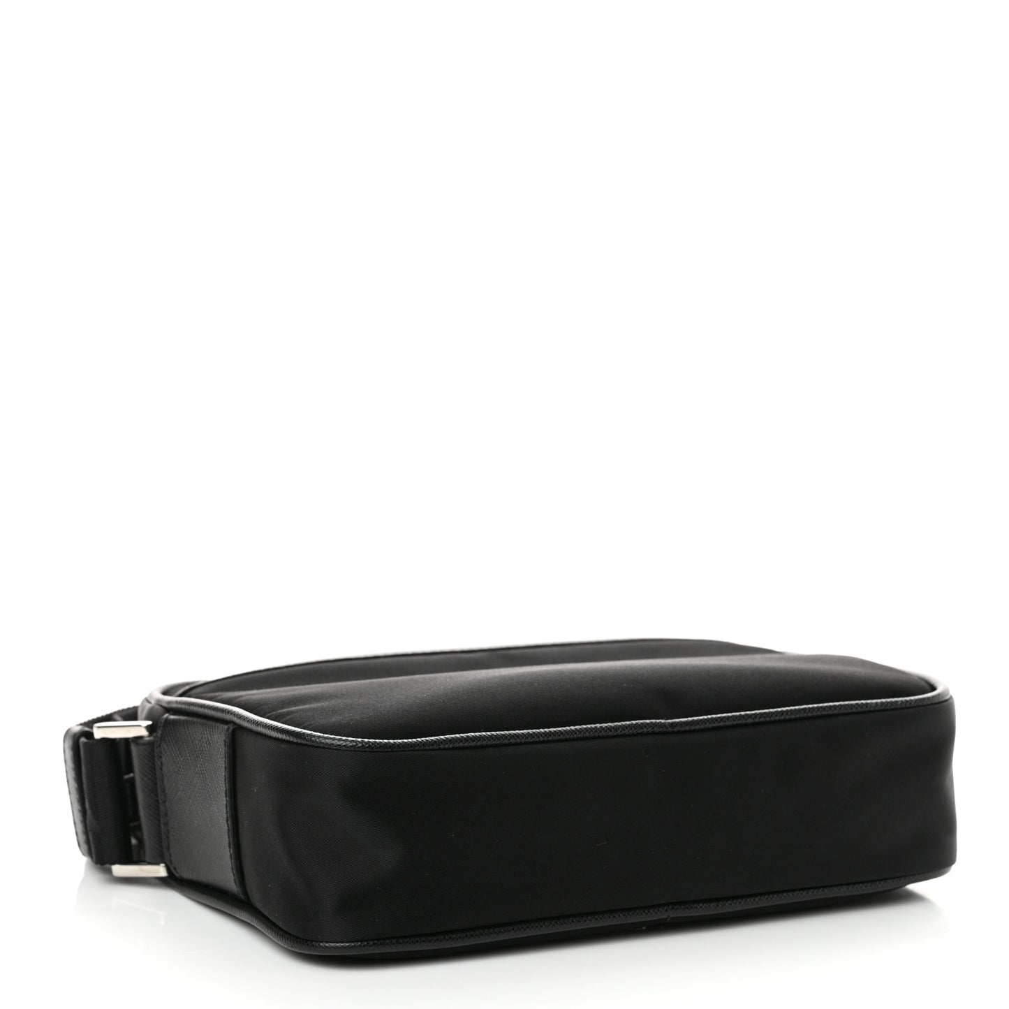 Tessuto Nylon Saffiano Logo Camera Bag Black