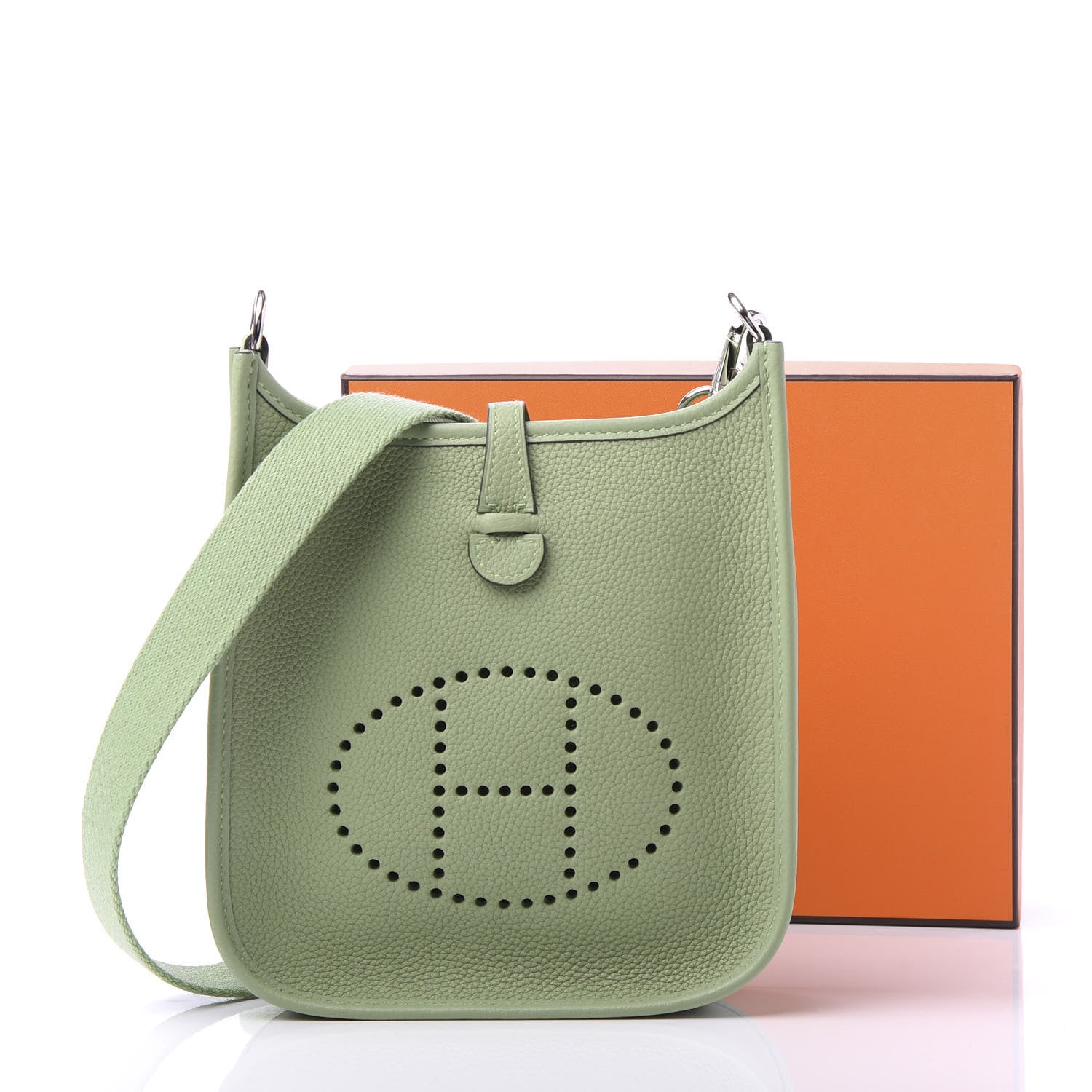 Hermes Taurillon Maurice Evelyne TPM Vert Criquet 10 of 10