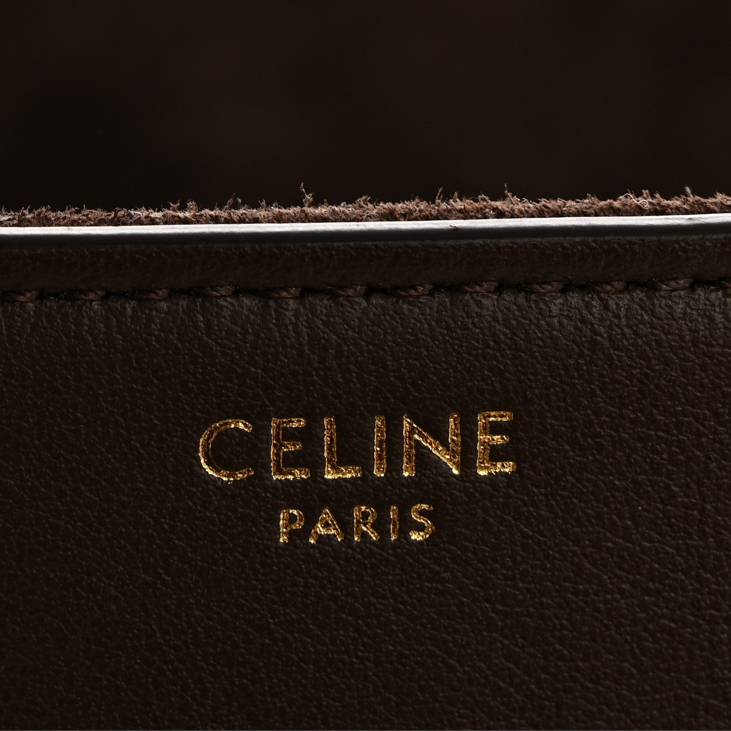 Celine Supple Grained Calfskin Medium Soft 16 Bag Dark Brown 6 of 14