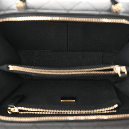 Chanel Caviar Quilted Top Handle Vanity Case Black 5 of 11