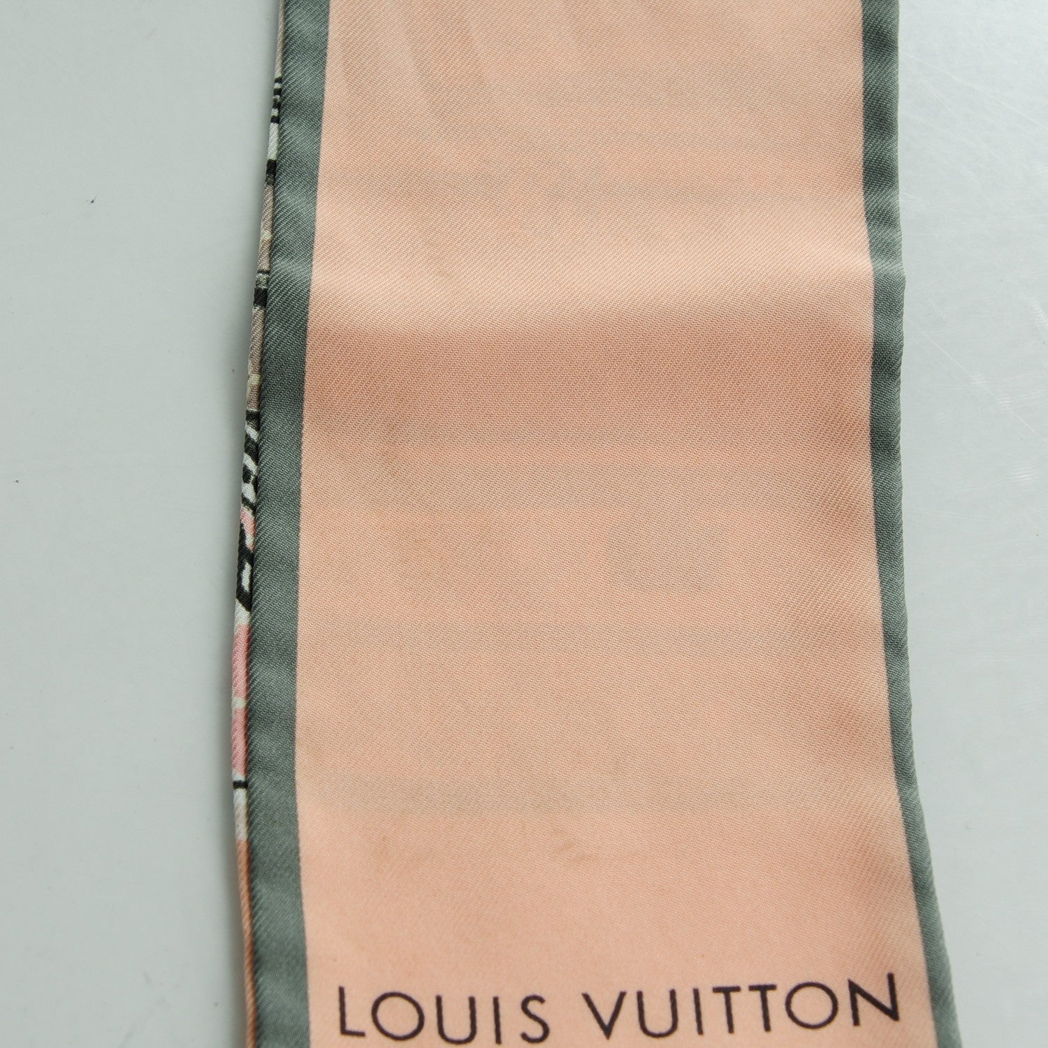 Louis Vuitton Silk Monogram Trunks Bandeau Rose Poudre 7 of 8