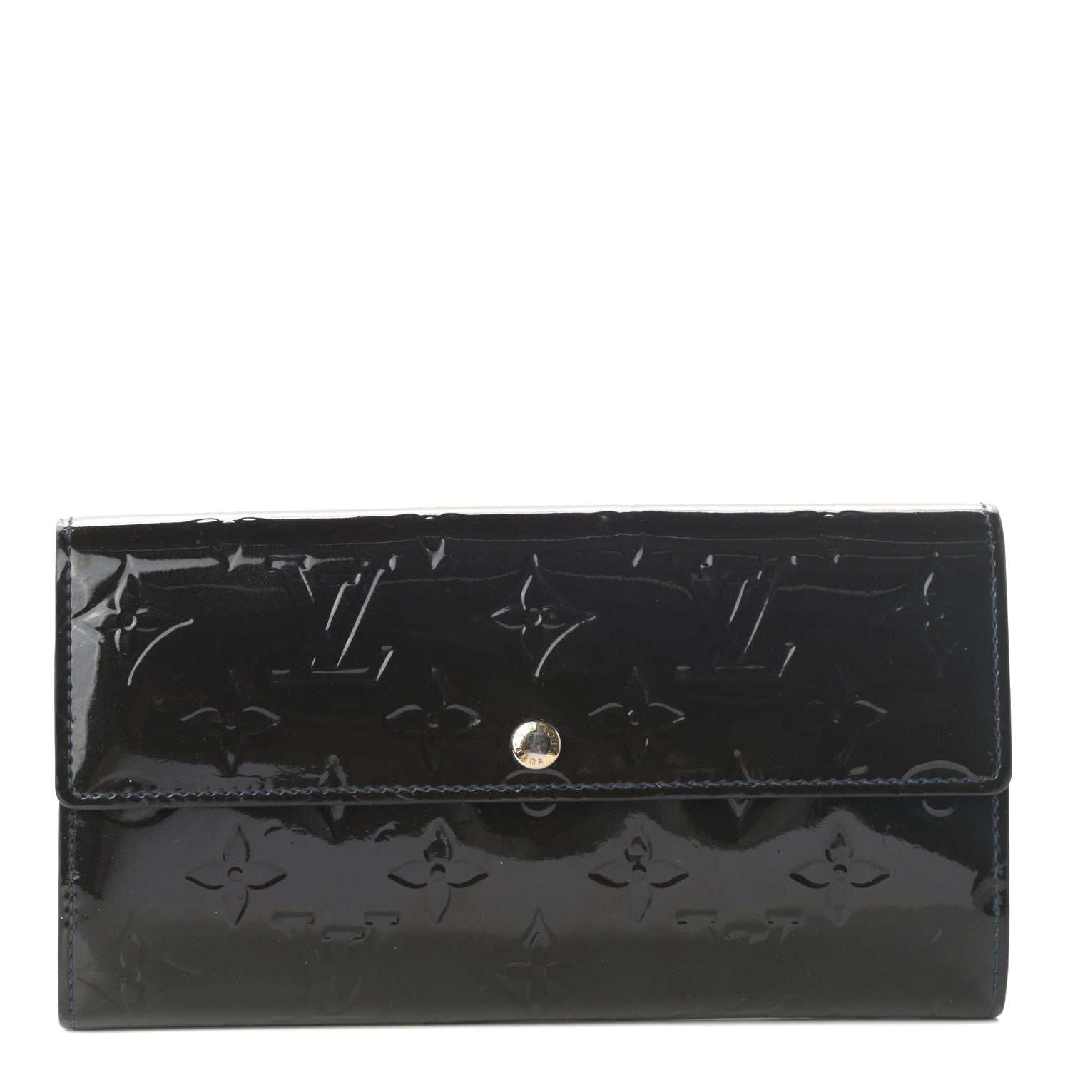 Louis Vuitton Vernis Sarah Wallet Blue Infini 1 of 9