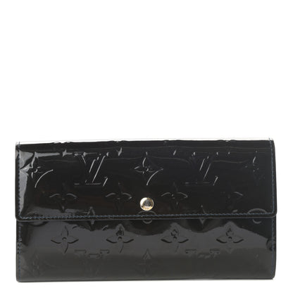 Louis Vuitton Vernis Sarah Wallet Blue Infini 1 of 9