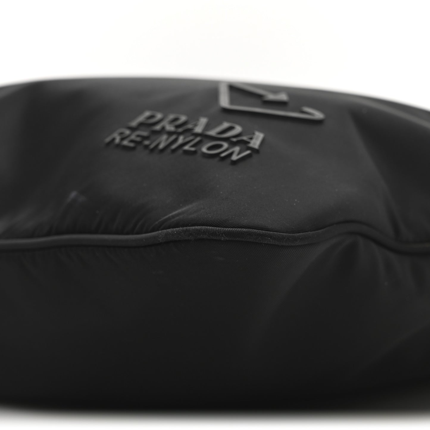 Re-Nylon Tessuto Large Shoulder Bag Black