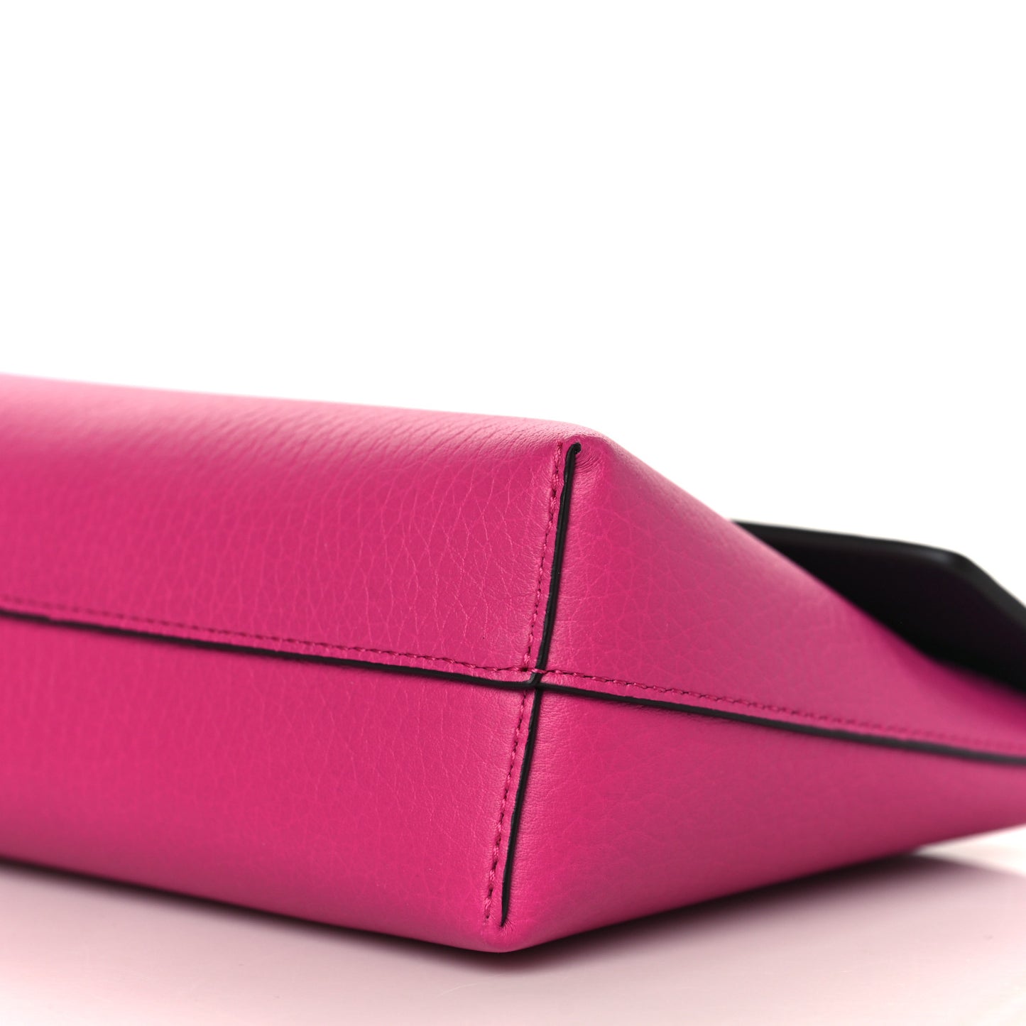 Classic Grain Calfskin Darley Cosmetic Pouch Pink