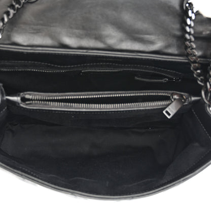 Saint Laurent Calfskin Y Quilted Monogram Monochrome Medium Loulou Chain Satchel Black 5 of 10