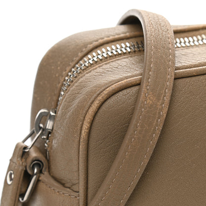 Saint Laurent Lambskin Monogram Small Lou Camera Bag Dark Beige 11 of 12