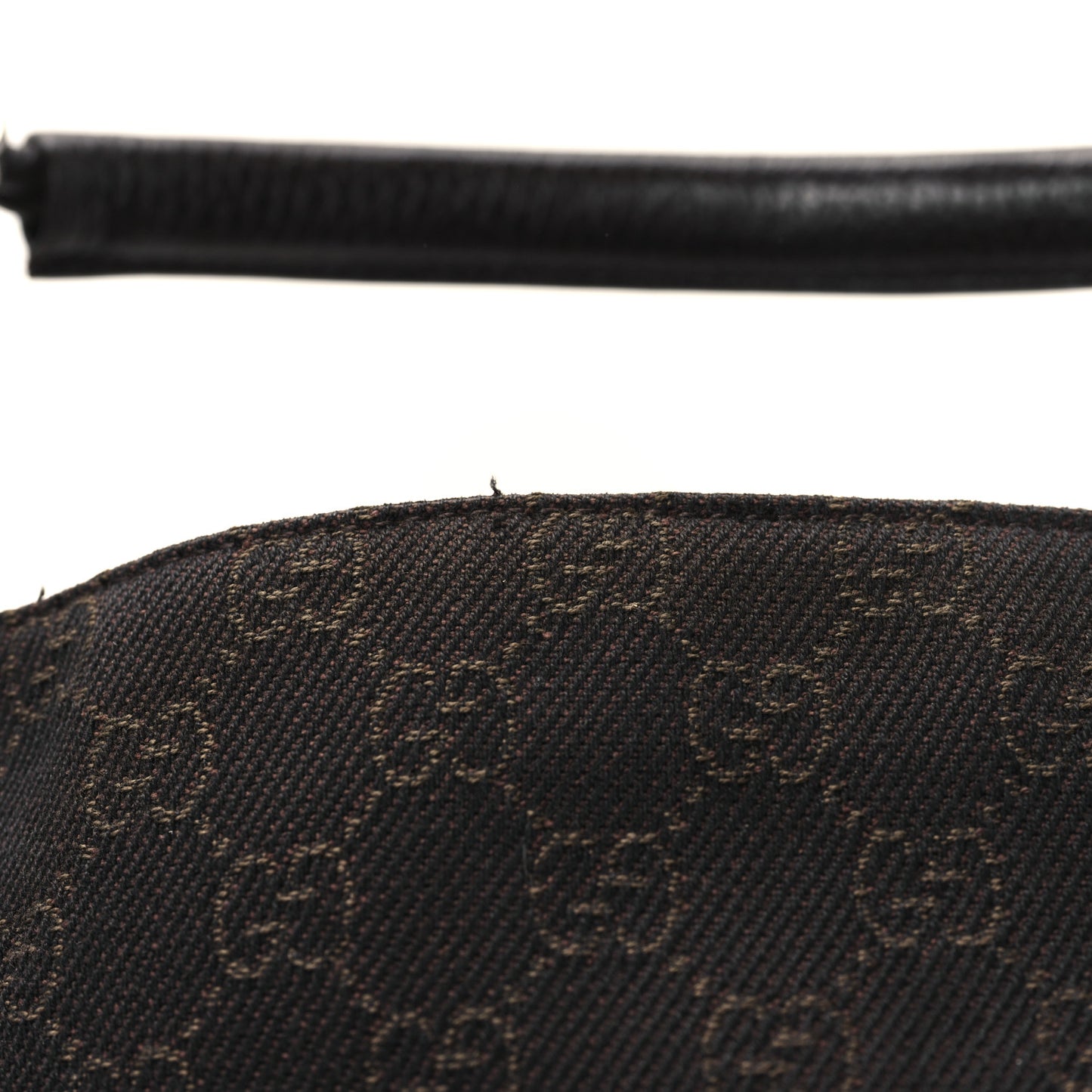 Monogram Calfskin Horsebit Classic Ring Hobo Dark Brown