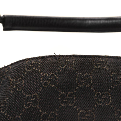Gucci Monogram Calfskin Horsebit Classic Ring Hobo Dark Brown 11 of 11