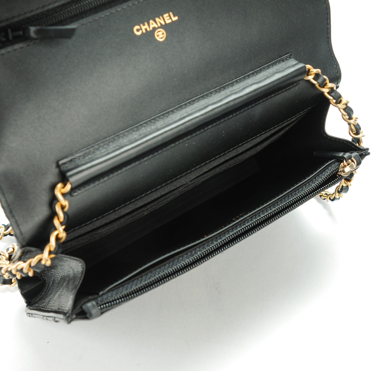 Chanel Aged Calfskin Casino 2.55 Reissue Wallet on Chain WOC Black 6 of 8