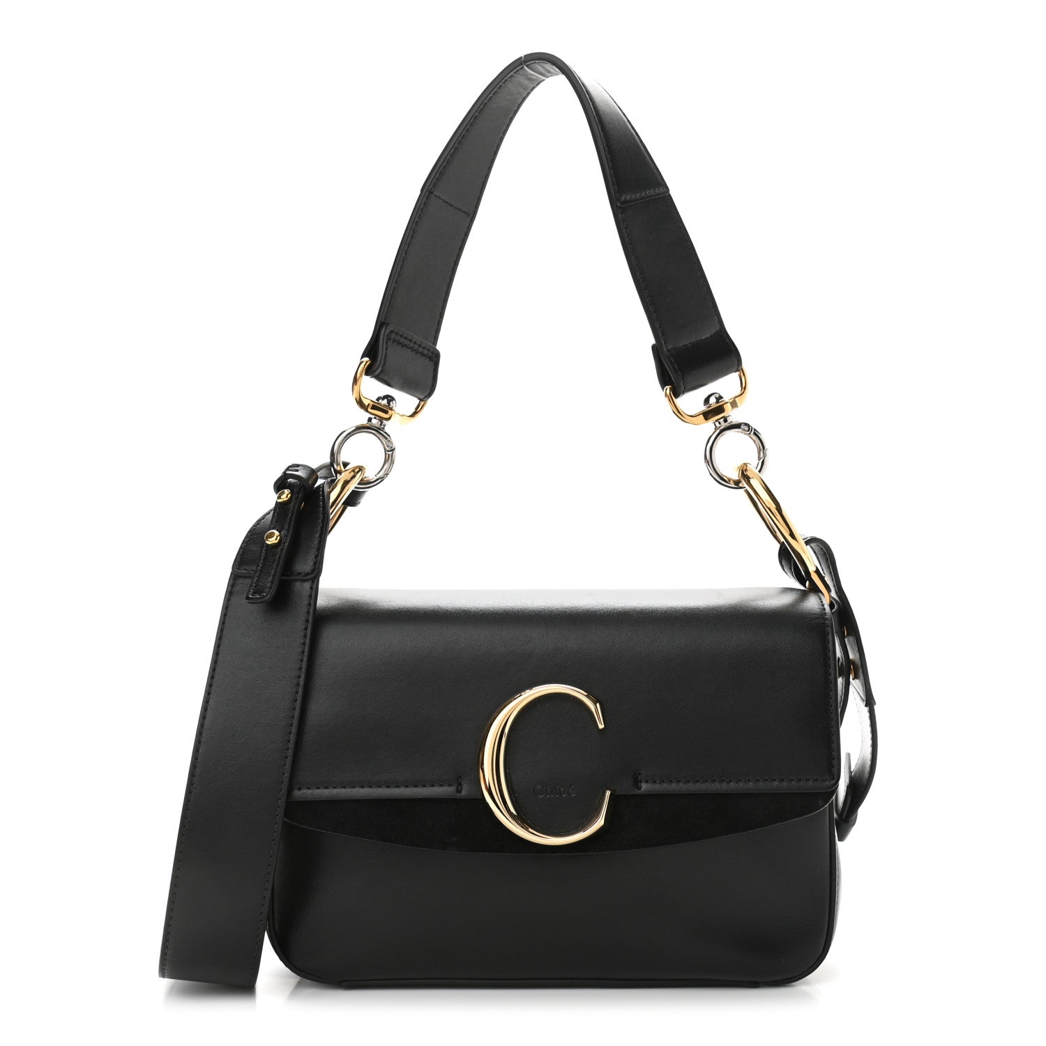 Chloe Calfskin Small C Double Carry Black 1 of 9