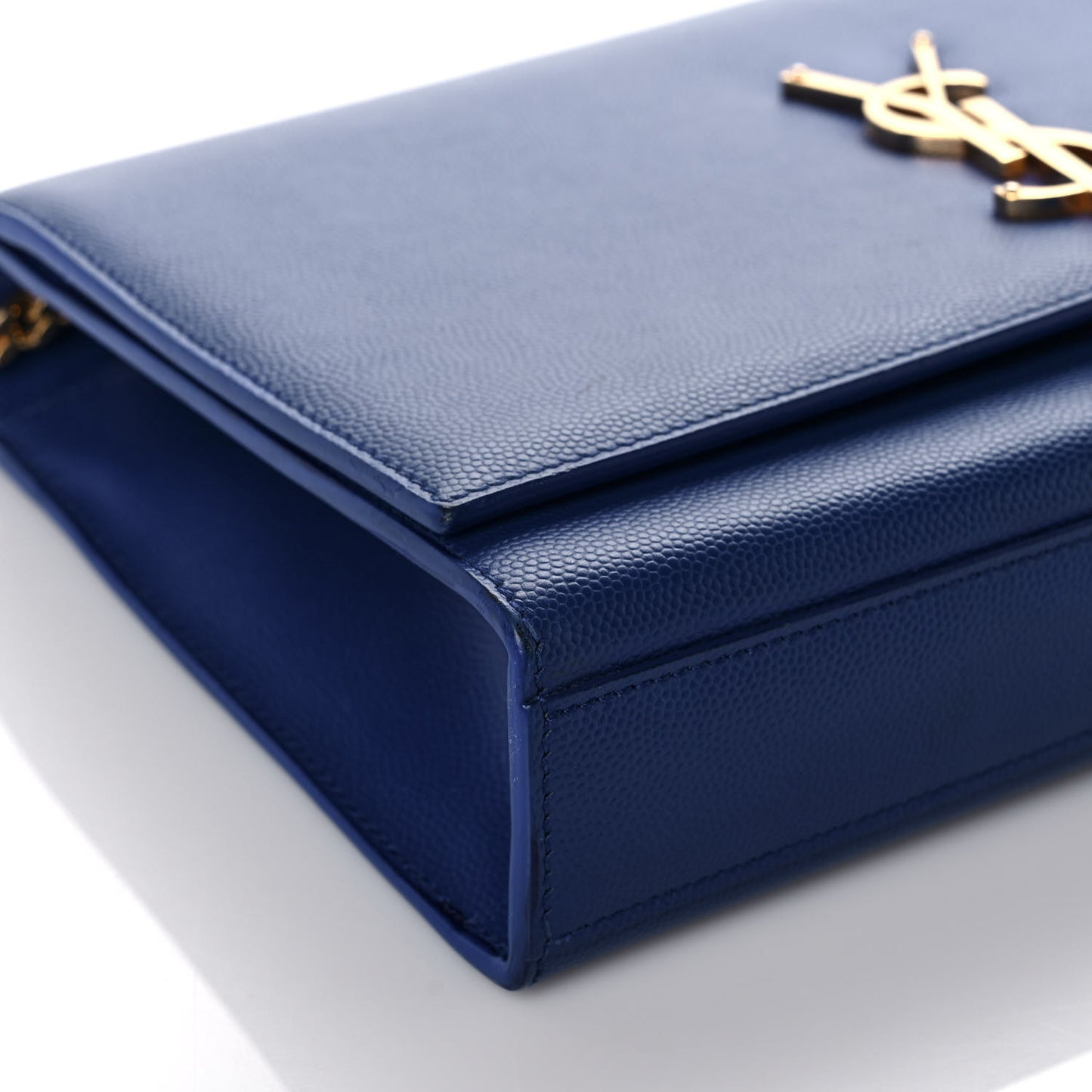 Grain De Poudre Medium Classic Monogram Kate Satchel Flash Blue