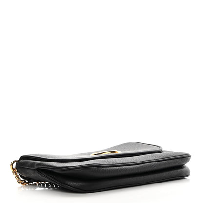 Gucci Calfskin Medium 1973 Chain Shoulder Bag Black 4 of 11