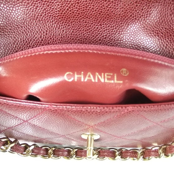 Chanel Caviar Quilted Flap Bag Red 7 of 10
