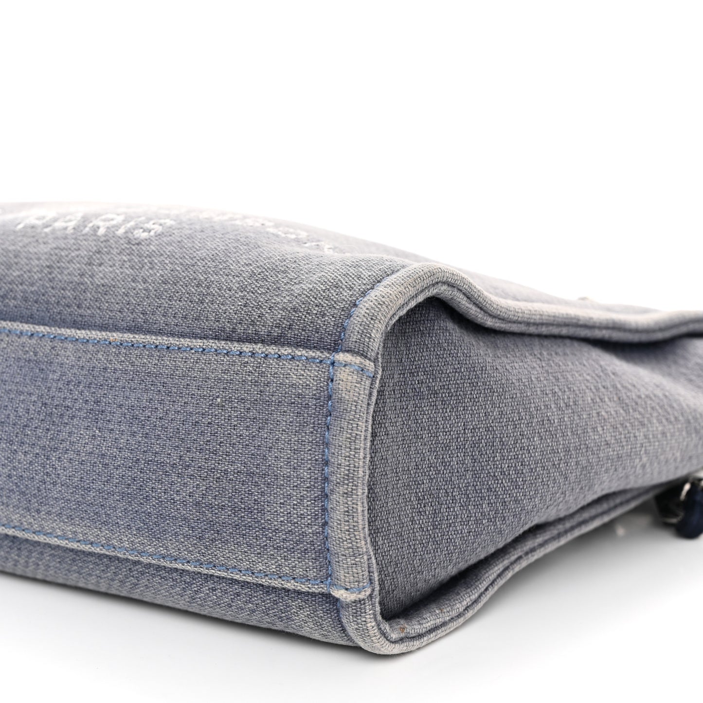 Canvas Mini Deauville Tote Denim Blue