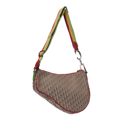 Christian Dior Monogram Rasta Saddle Pochette Beige 2 of 8