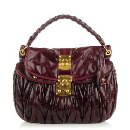 Miu Miu Matelasse Lux Coffer Hobo Ribes 1 of 8