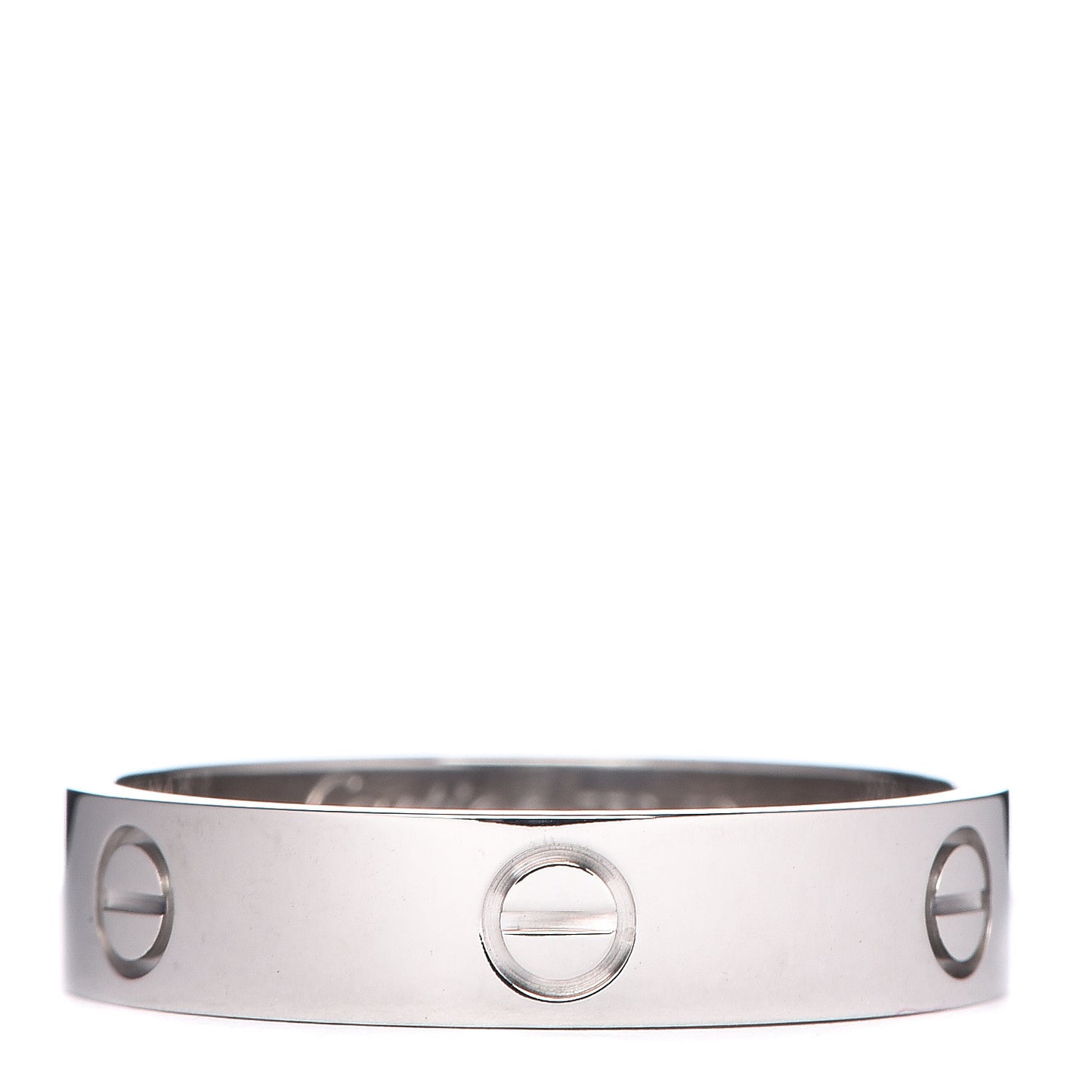 18K White Gold 5.5mm LOVE Wedding Band Ring 70 13