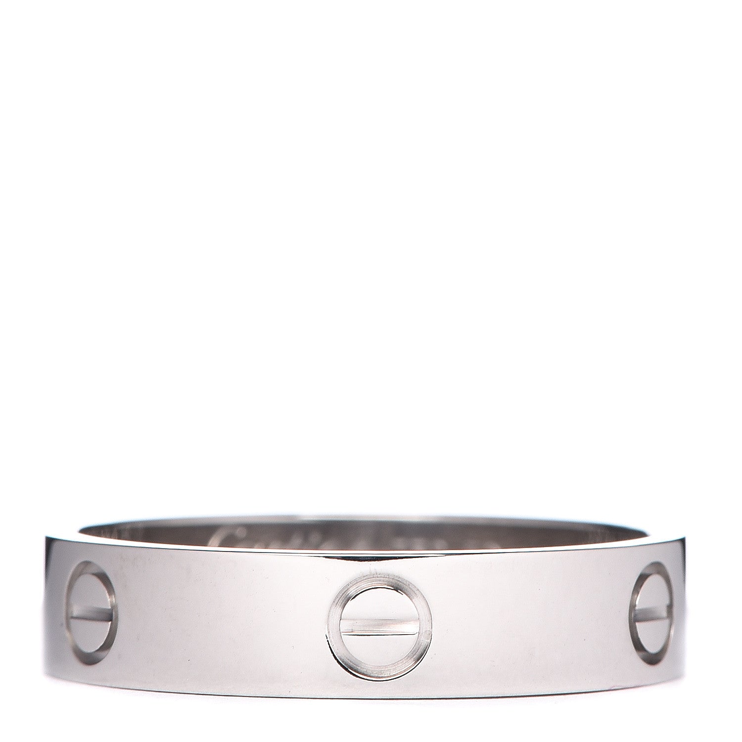 Cartier 18K White Gold 5.5mm LOVE Wedding Band Ring 70 13 1 of 5