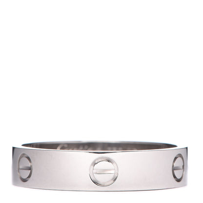 Cartier 18K White Gold 5.5mm LOVE Wedding Band Ring 70 13 1 of 5