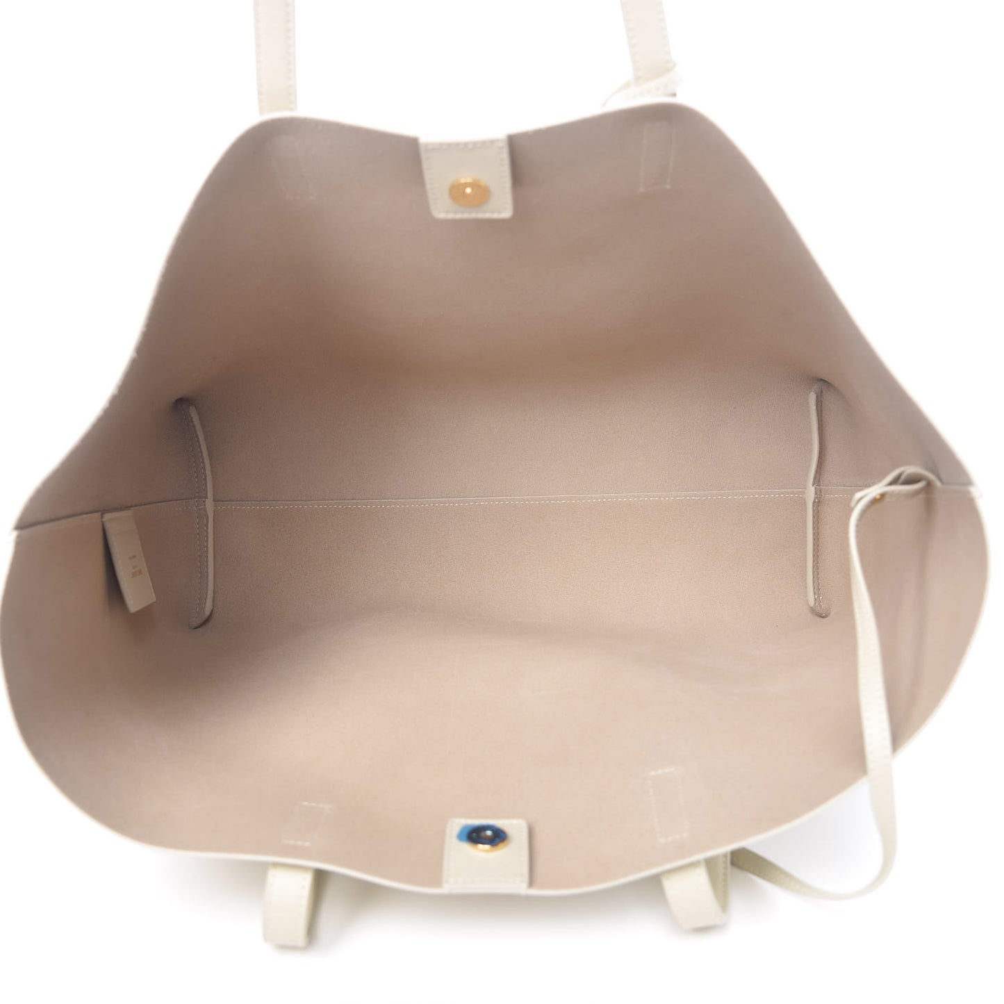 Calfskin Large Shopping Tote Crema Soft