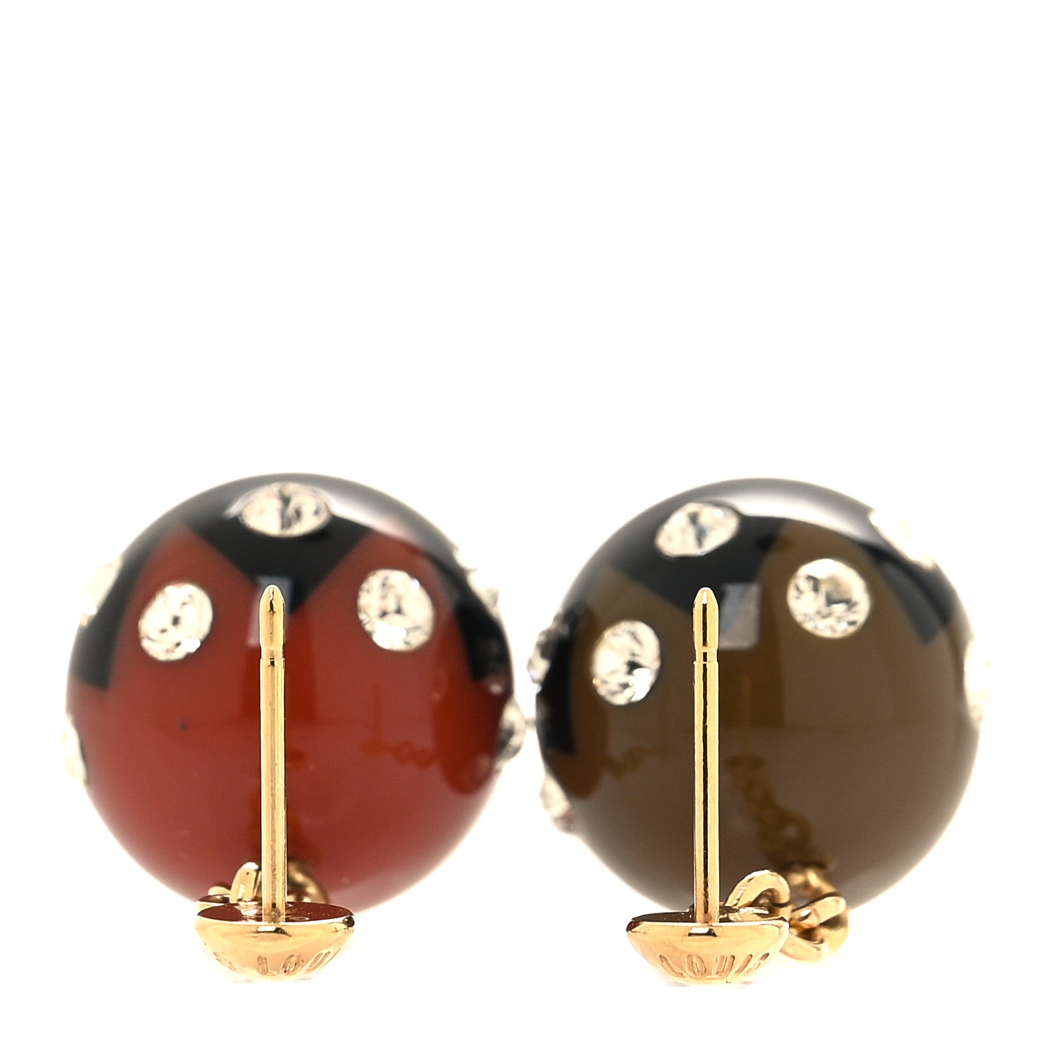 Louis Vuitton Resin Book de Reille Magnetic Drop Earrings 3 of 4