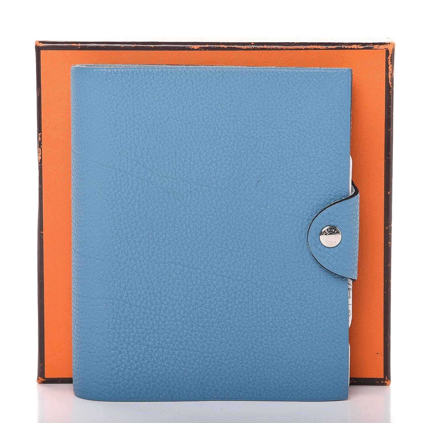 Taurillon Clemence Ulysse Mini Notebook Blue Jean