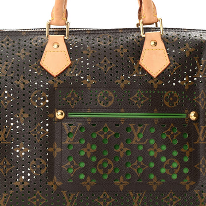Louis Vuitton Monogram Perforated Speedy 30 Green 9 of 17