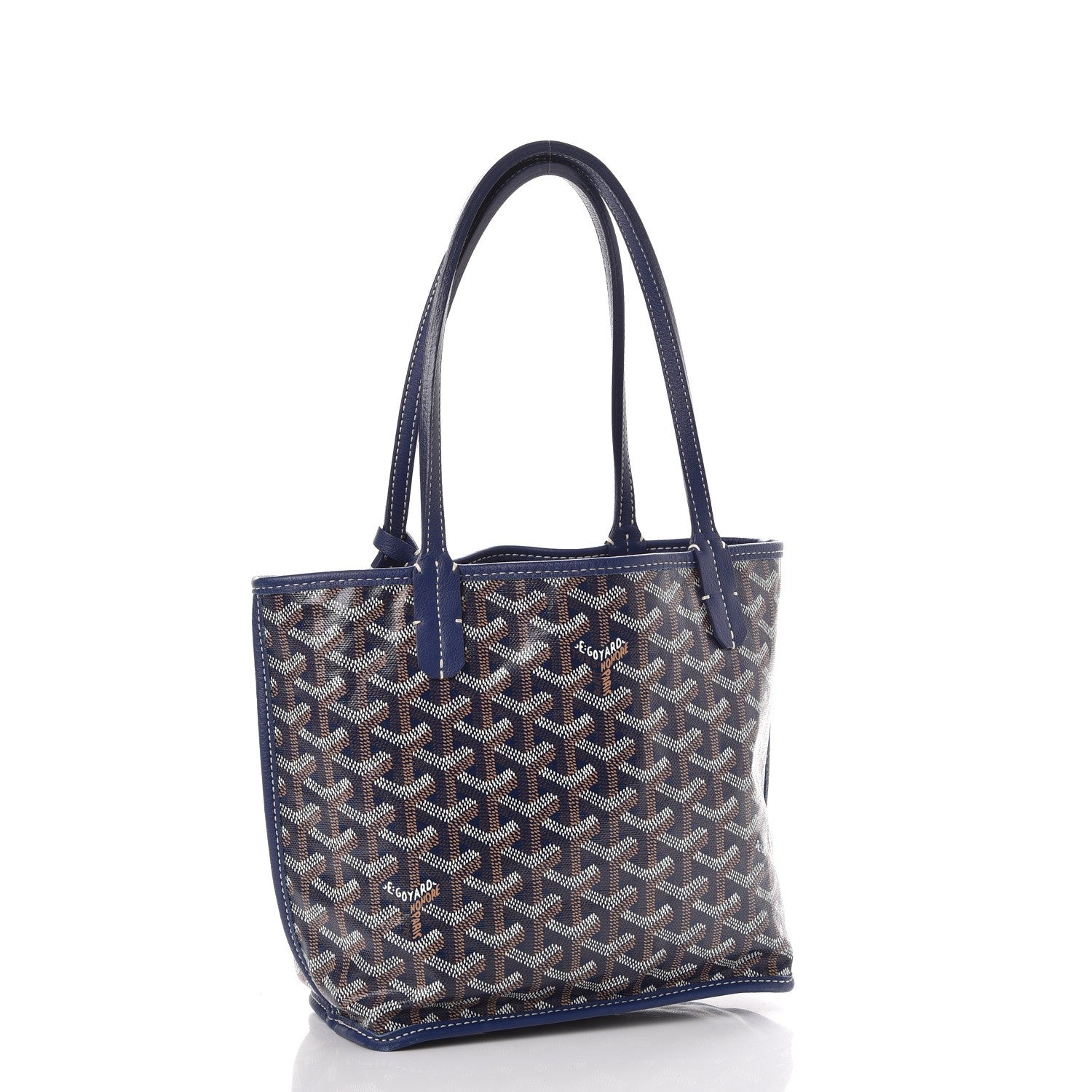 Goyard Goyardine Reversible Mini Anjou Navy 4 of 17