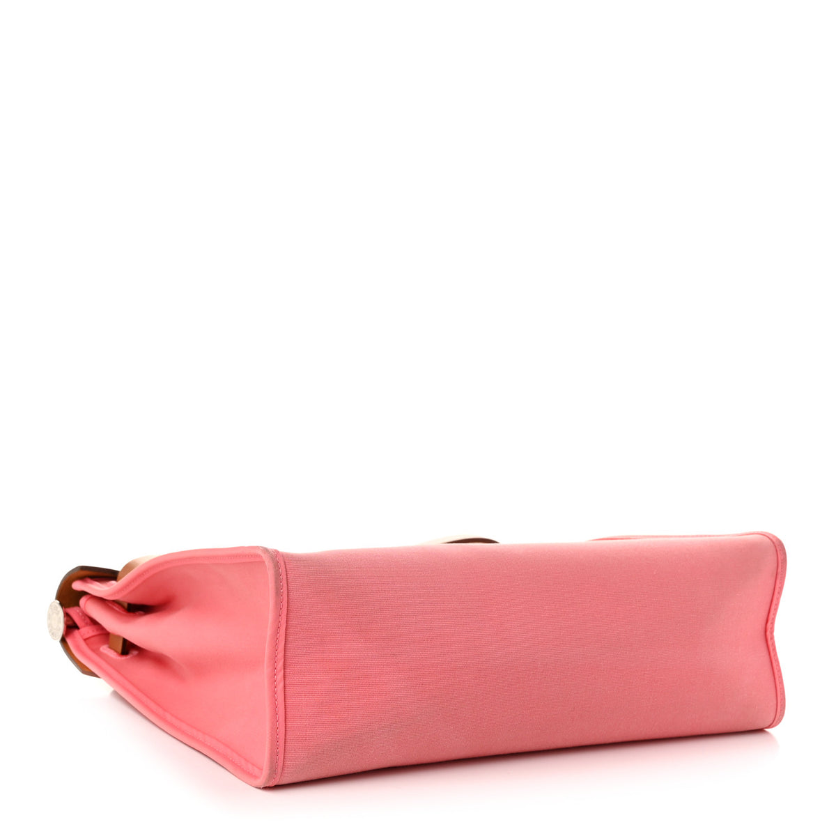 Hermes Vache Hunter Toile Herbag Zip 31 PM Rose Azalee Natural 5 of 12