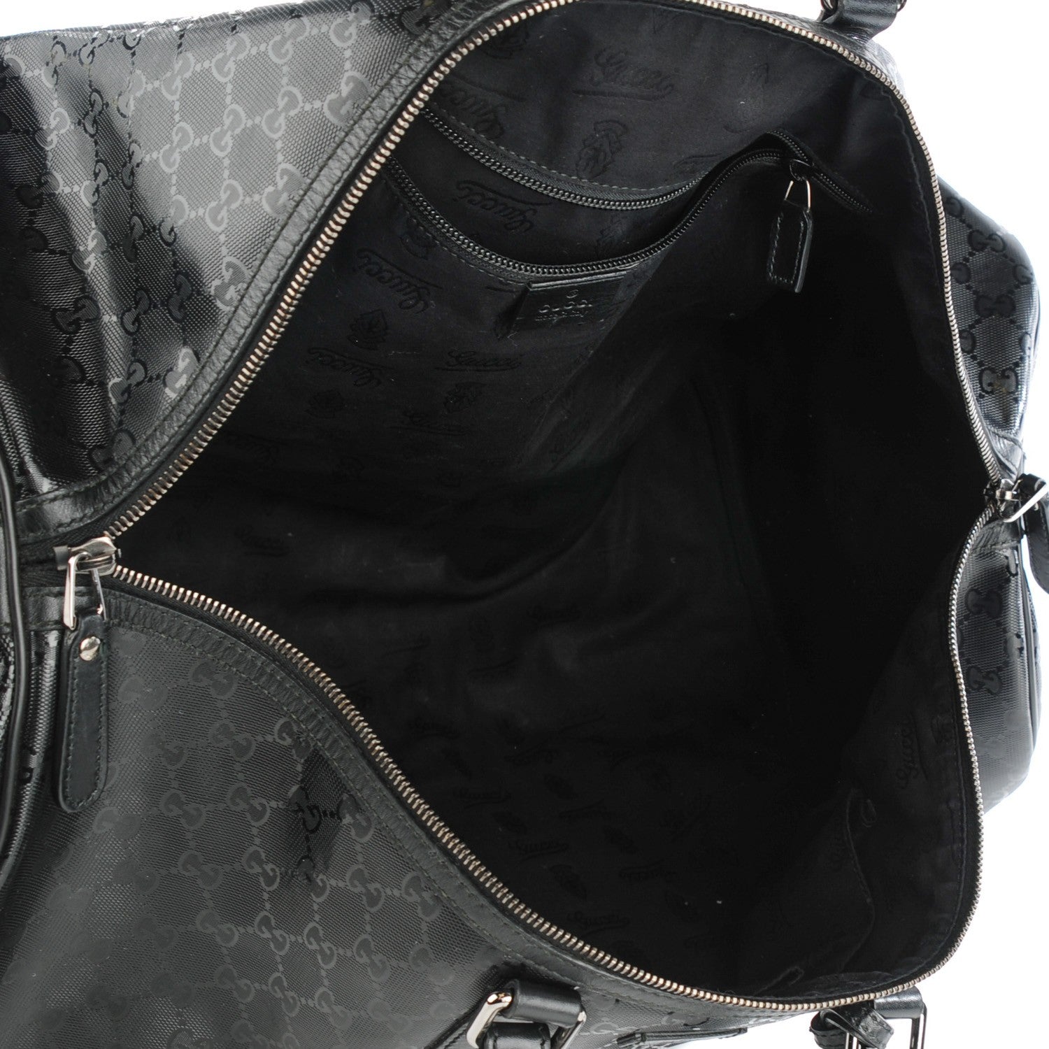 Gucci Imprime Monogram Large Carry On Duffle Black 5 of 7