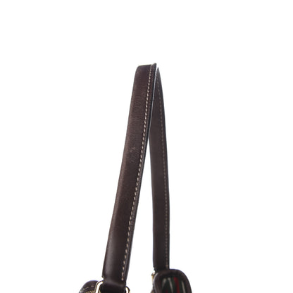 Gucci Monogram Medium New Britt Hobo Dark Brown 12 of 17