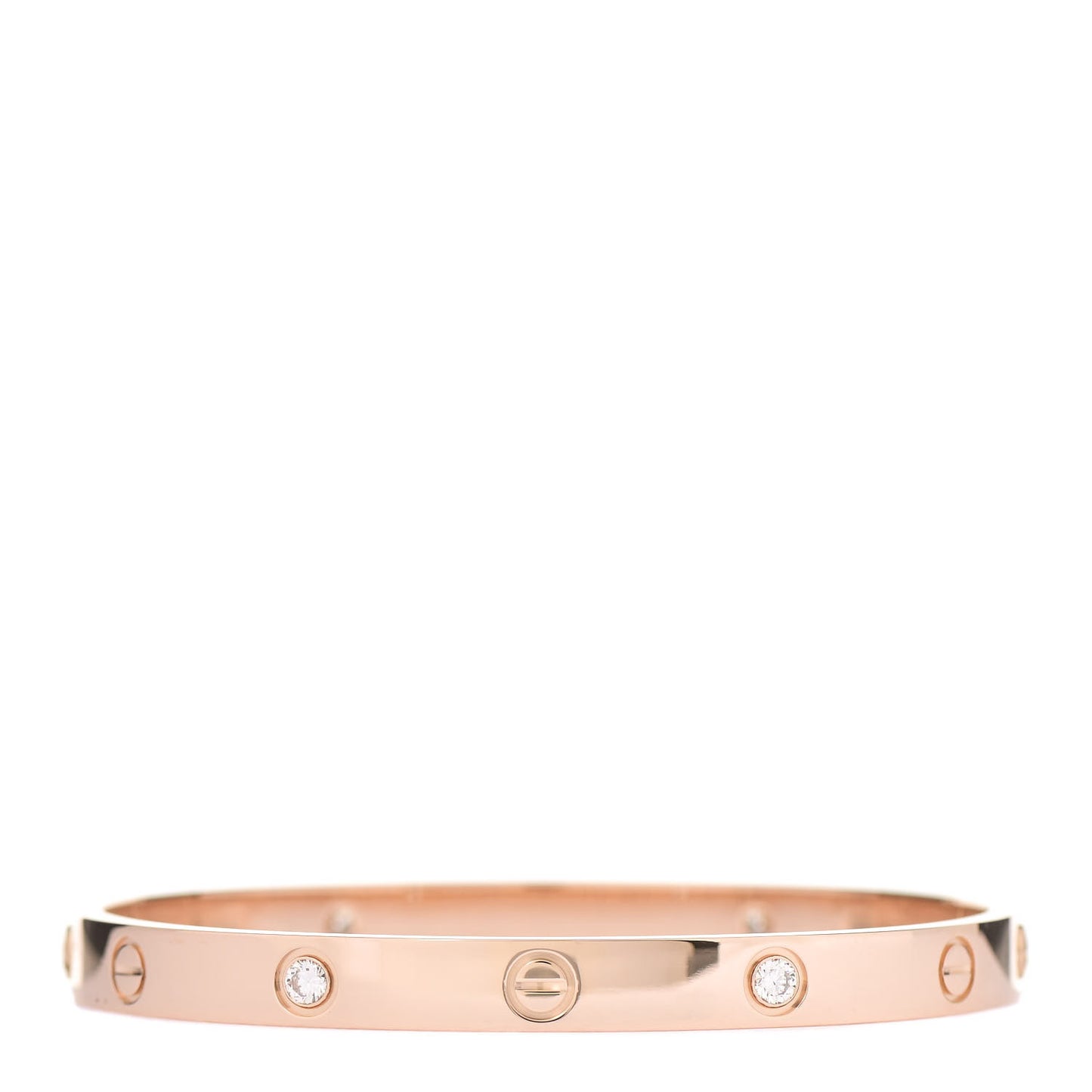 18K Pink Gold 4 Diamond LOVE Bracelet 18