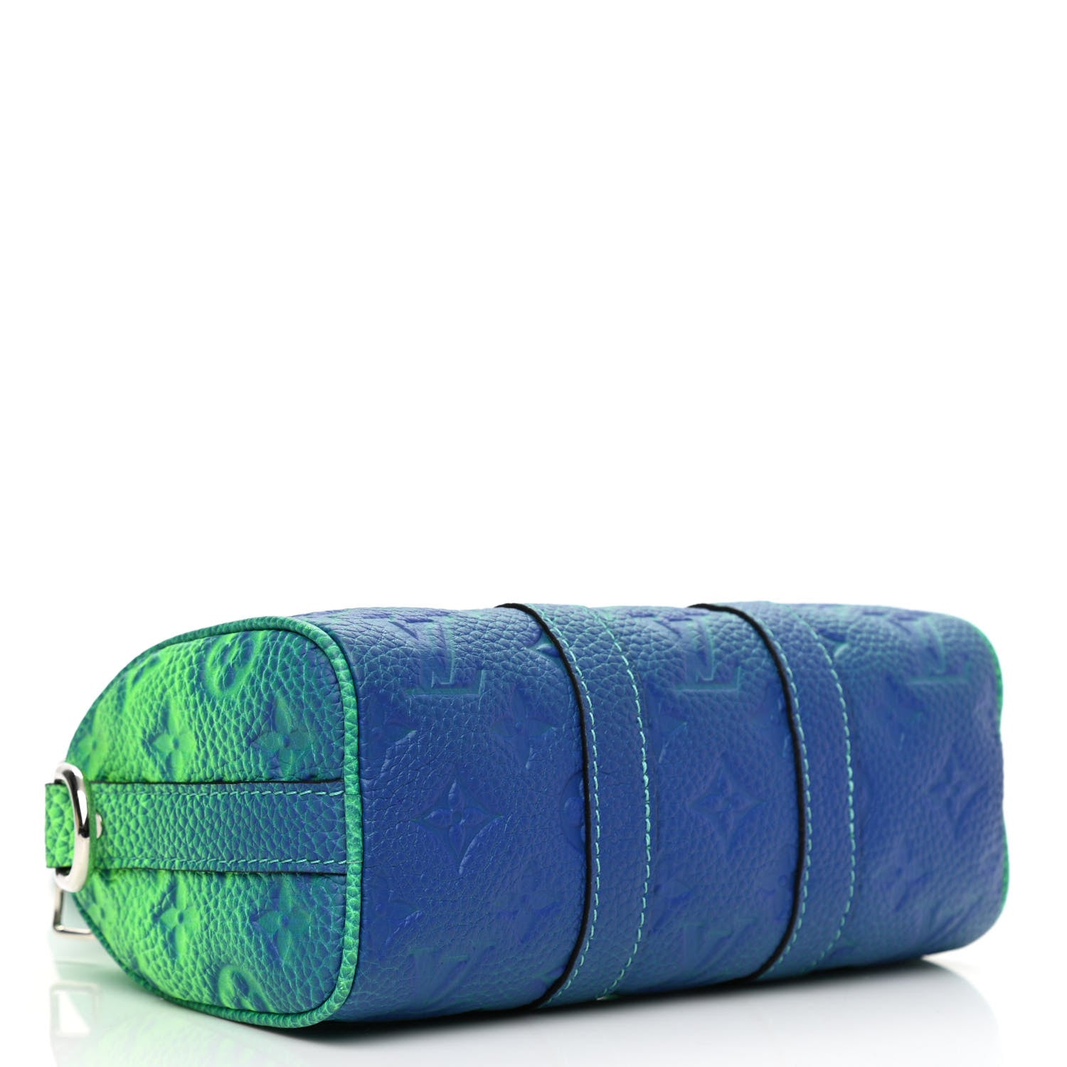 Louis Vuitton Taurillon Illusion Keepall XS Bleu Vert 4 of 8