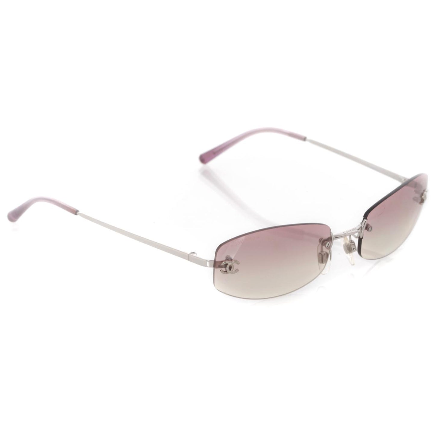Frameless CC Logo Sunglasses 4002 Pink
