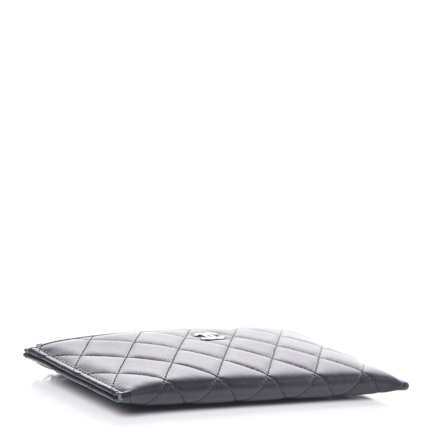 Chanel Lambskin Quilted Classic Zip Pouch Black 4 of 7
