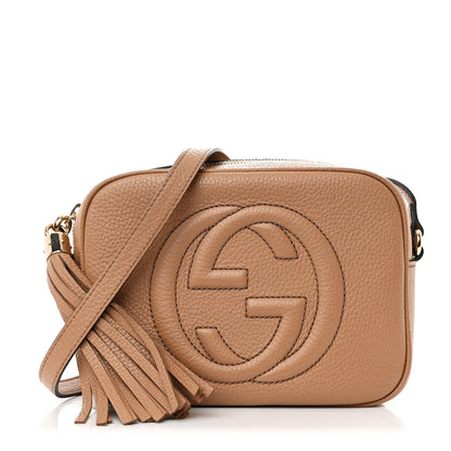 Gucci Pebbled Calfskin Small Soho Disco Bag Camelia 1 of 10