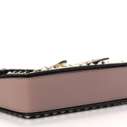 Valentino Garavani Vitello Rockstud Flip Lock Chain Crossbody Bag Poudre 6 of 7