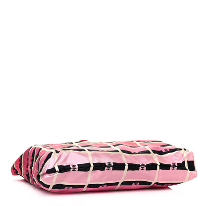 Chanel Caviar Fabric Quilted Foldable Tote With Chain Pink Multicolor 6 of 15