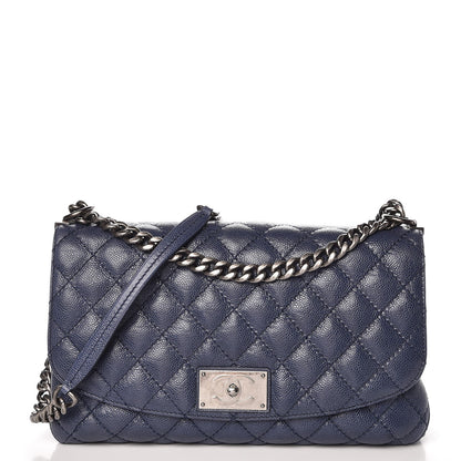 Chanel Caviar Quilted Flap Navy Blue 1 of 7