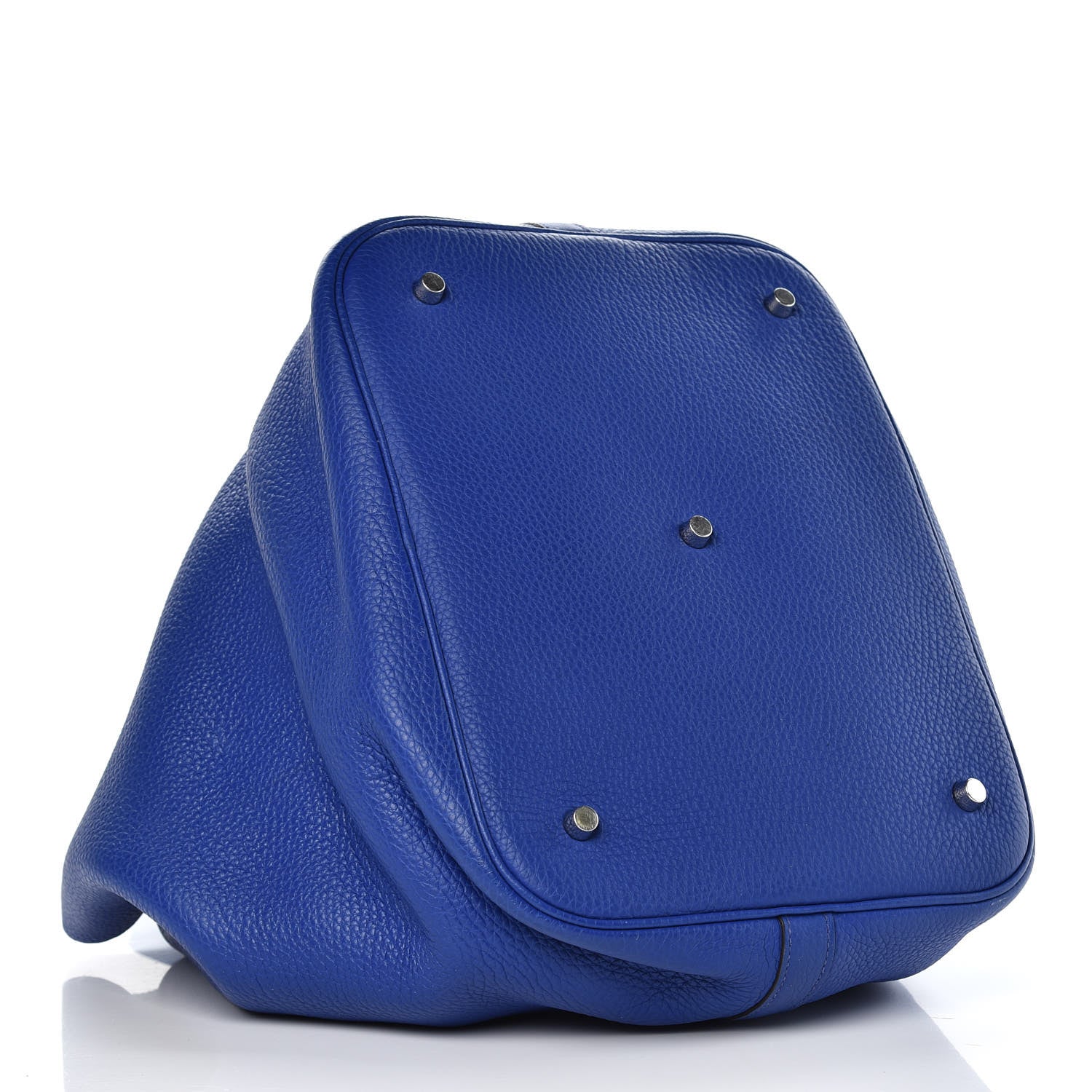 Hermes Taurillon Clemence Picotin Lock TGM Bleu Electrique 4 of 14