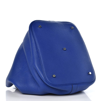 Hermes Taurillon Clemence Picotin Lock TGM Bleu Electrique 4 of 14